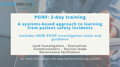 Virtual - 2 day course:  Implementing PSIRF for patient safety leads