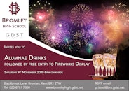 Alumnae Prosecco and Fireworks  - from 6pm Saturday 9th November 2019
