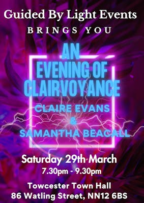 An evening of Clairvoyance with Claire Evans & Samantha Beacall