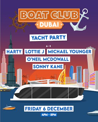 Boat Club - Sunset Super Yacht Party