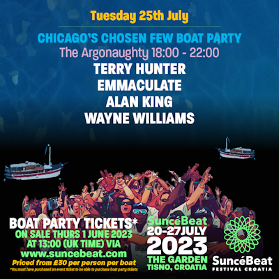 CHICAGO'S CHOSEN FEW BOAT PARTY (Tuesday)