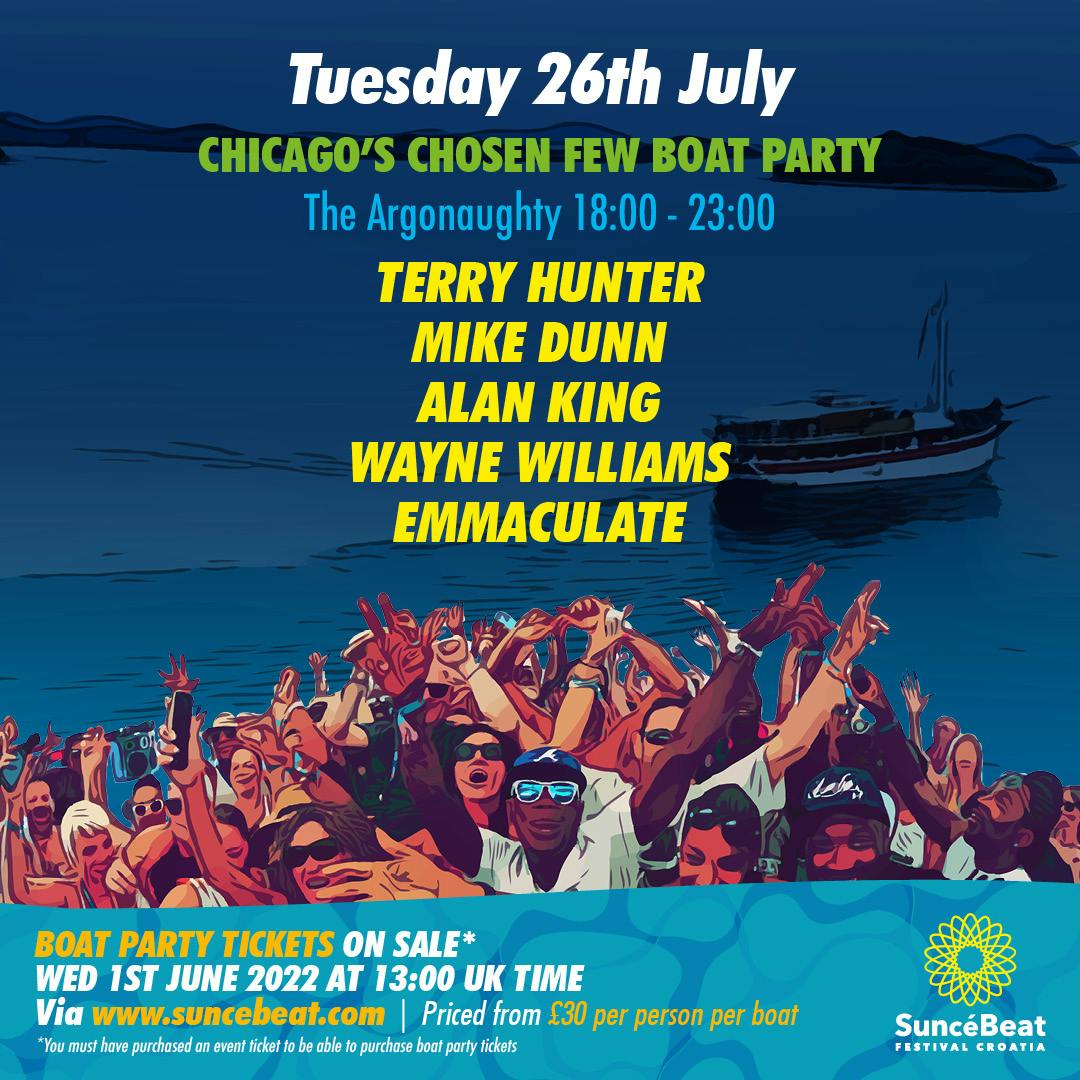 CHICAGO'S CHOSEN FEW BOAT PARTY (Tuesday)