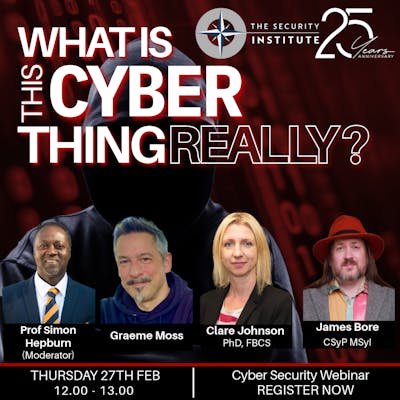 Cyber SIG Webinar: What is This Cyber Thing Really?