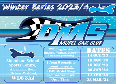 DMS Model Car Club - Winter Series 2023/4 - round 6 - Saturday 23rd March '24