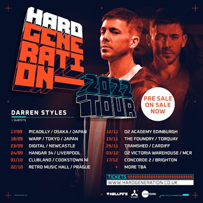 Hard Generation Presents Darren Styles Tour 2022 - Manchester
