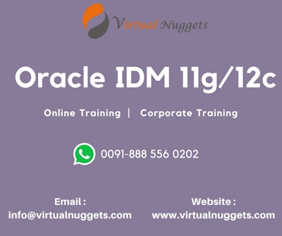 Oracle Identity Manager | IDM Online Training
