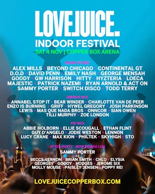 LoveJuice Indoor Festival - VIP Table Bookings