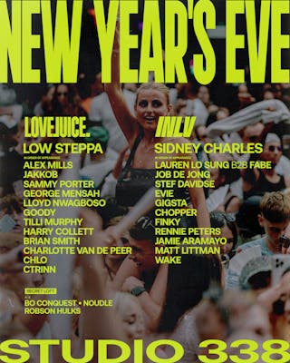 LoveJuice - New Years Eve at Studio 338 London