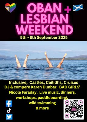 Oban Lesbian+ Weekend 2025