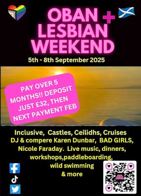 Oban Lesbian+ Weekend 2025