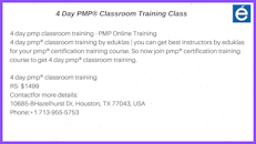 PMP Classroom Course Training