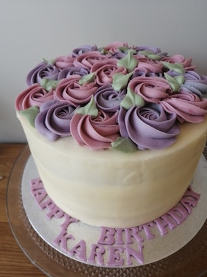 Rose piped cake class - 15th March
