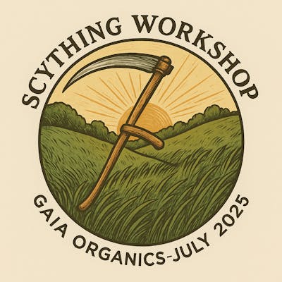 Scything Workshop at Gaia Organics
