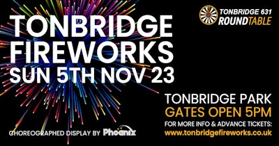 Tonbridge Round Table Charity Fireworks 2023