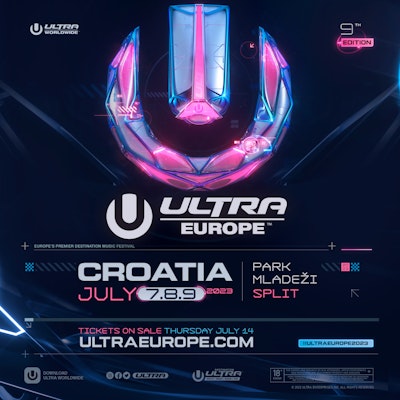 Ultra Europe 2023 Official Boat Party - Saturday 8th July