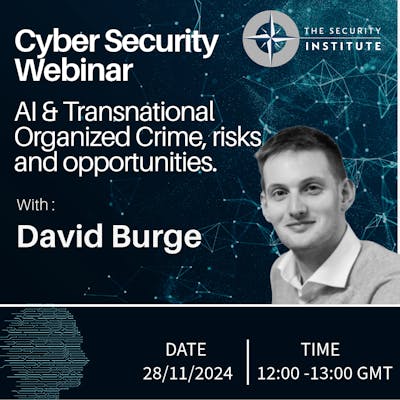 Webinar: AI and Transnational Organised Crime, Risks and Opportunities.